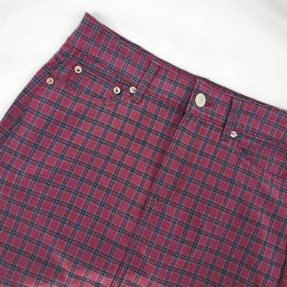 American Eagle Outfitters Dresses & Skirts - American Eagle Plaid Hi-Rise Mini Skirt Womens 4 Grunge Dark Academia Schoolgirl